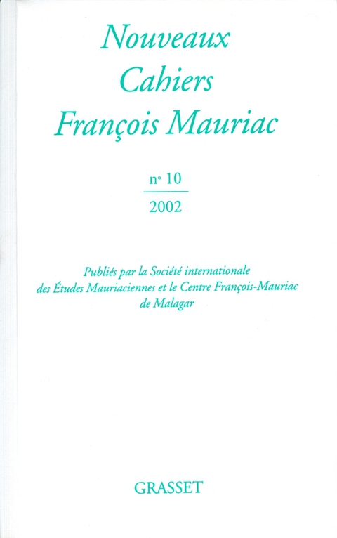 Cover image for book Nouveaux cahiers François Mauriac n° 10
