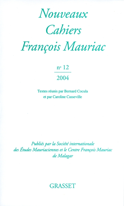 Cover image for book Nouveaux Cahiers François Mauriac N°12