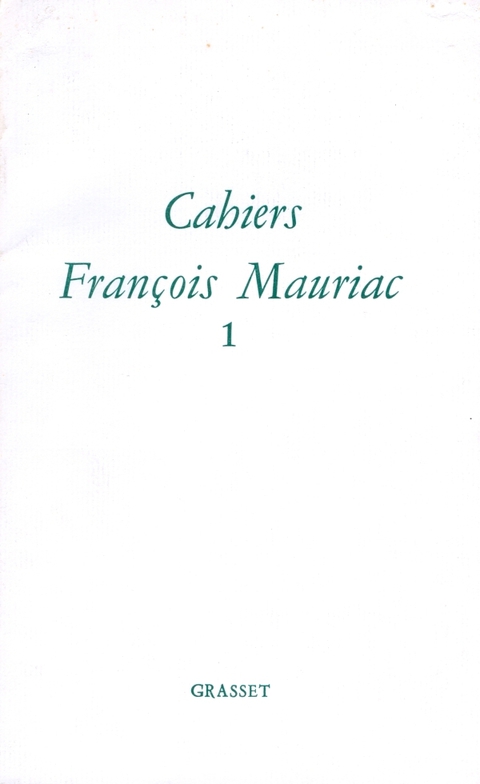 Cover image for book Cahiers numero 1