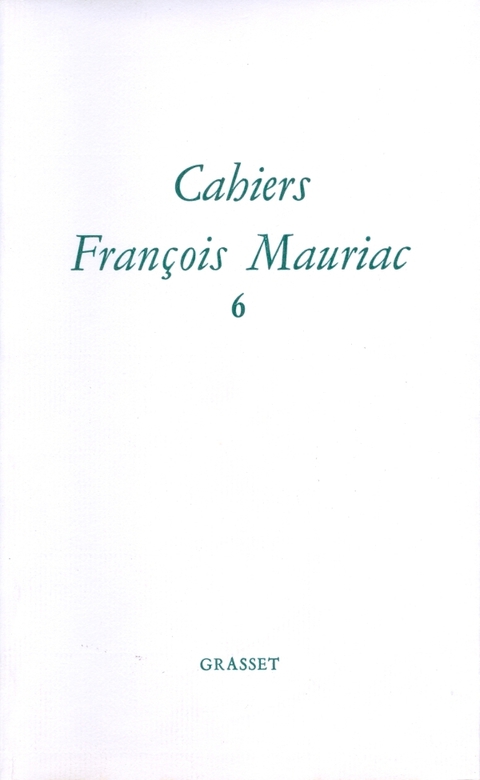 Cover image for book Cahiers numéro 06