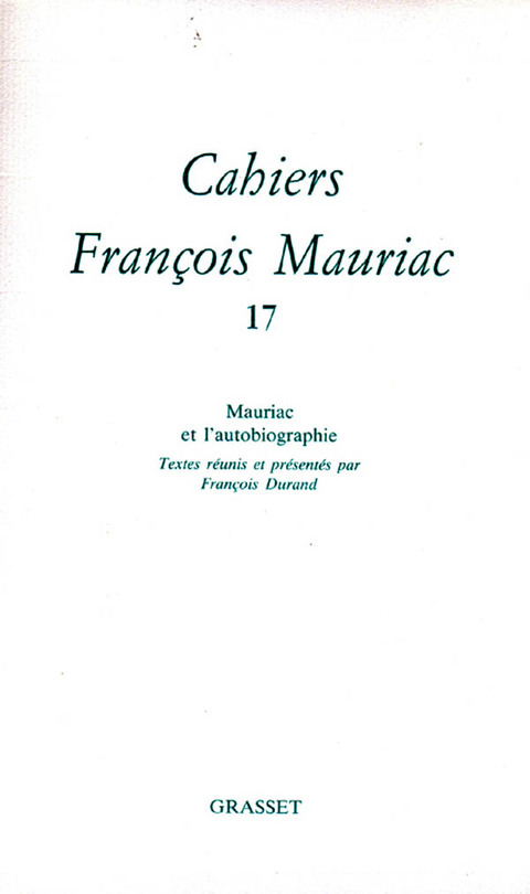 Cover image for book Cahiers numéro 17