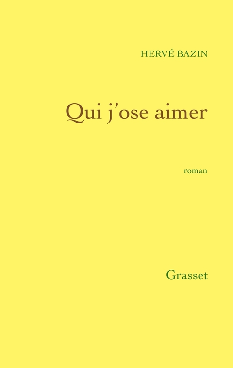 Cover image for book Qui j'ose aimer
