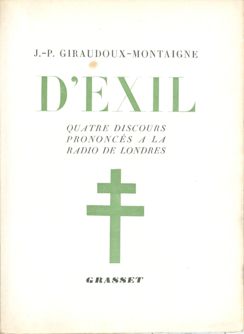 Cover image for book D'exil