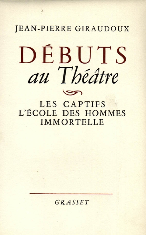 Cover image for book Débuts au théâtre