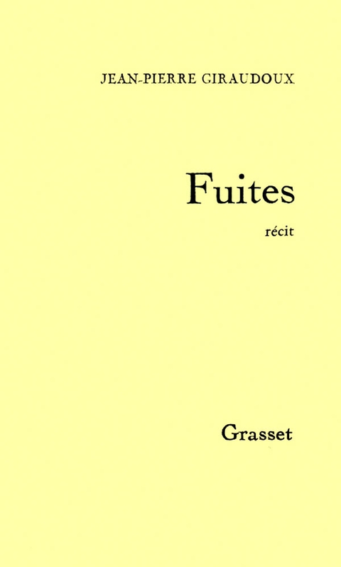 Cover image for book Fuites