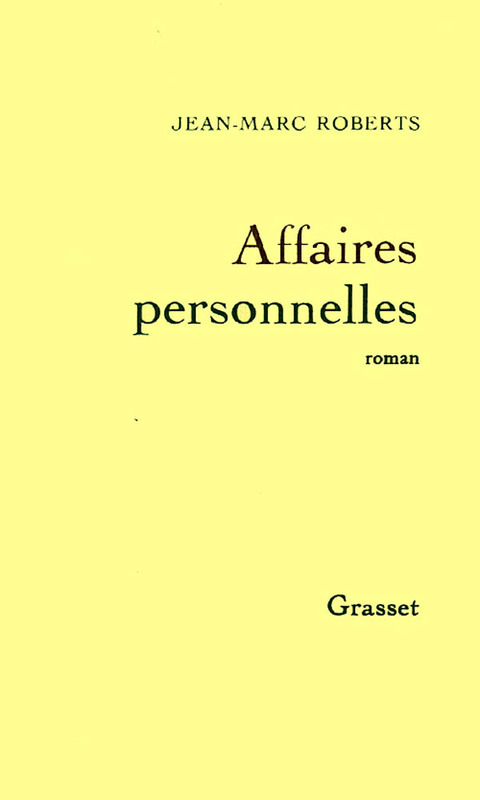 Cover image for book Affaires personnelles