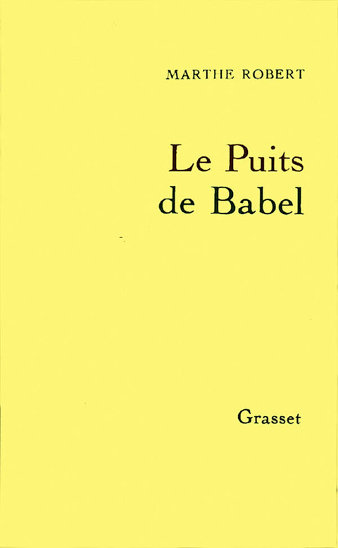 Cover image for book Le puits de Babel