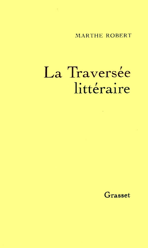 Cover image for book La traversée littéraire