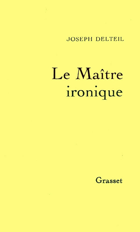 Cover image for book Le maître ironique