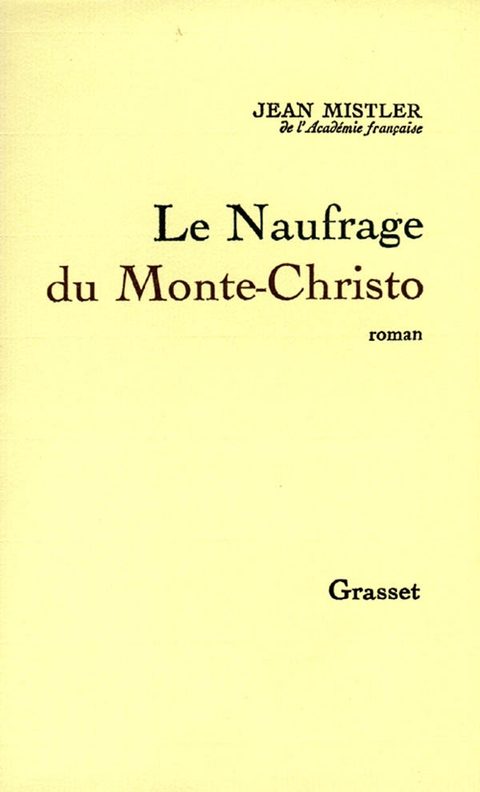 Cover image for book Le Naufrage de Monte-Christo
