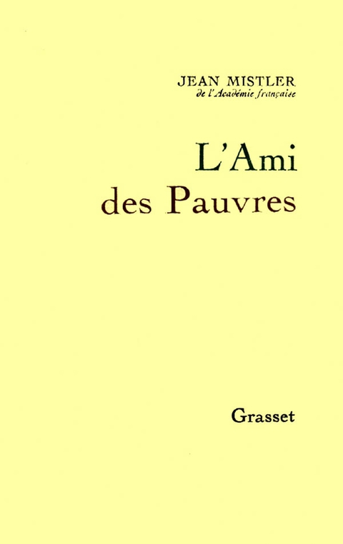 Cover image for book L'Ami des Pauvres