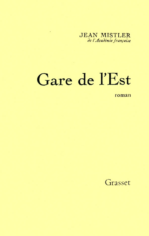 Cover image for book Gare de l'Est