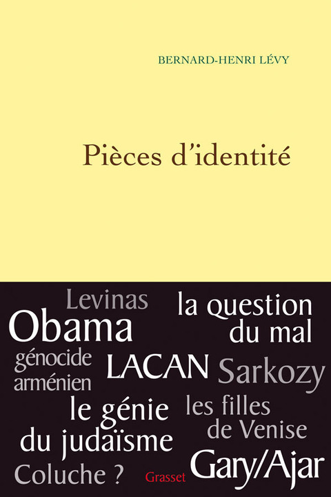 Cover image for book Pièces d'identité