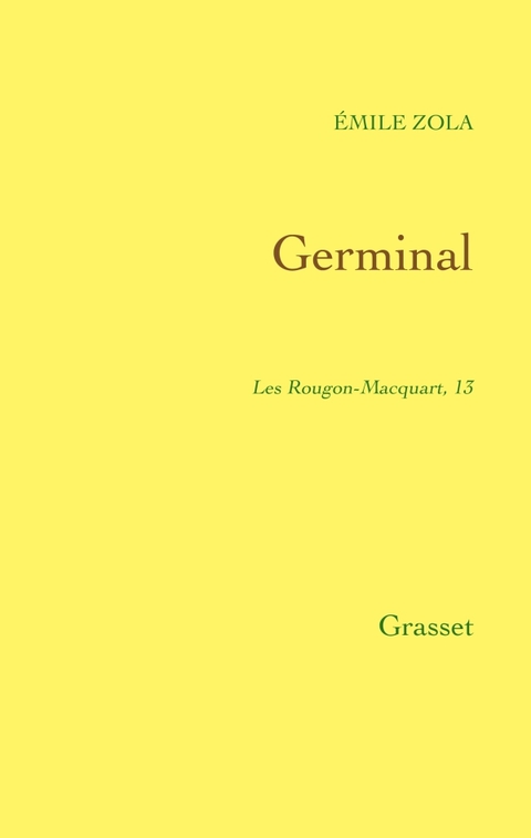 Cover image for book Germinal