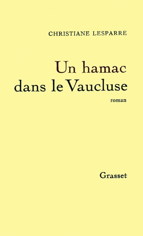 Cover image for book Un hamac dans le Vaucluse