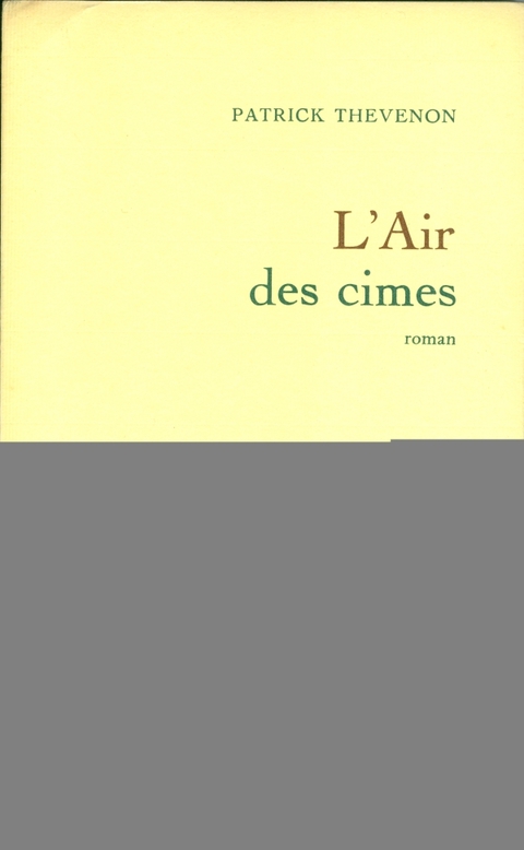 Cover image for book L'air des cimes