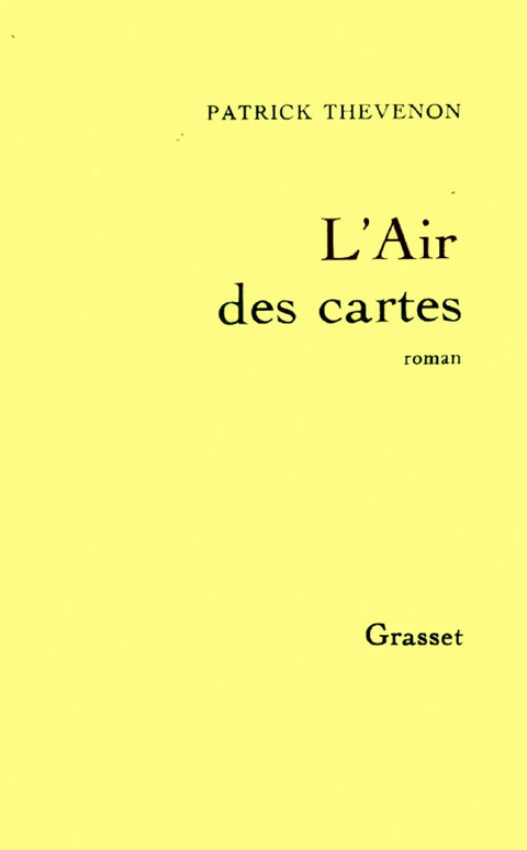 Cover image for book L'air des cartes