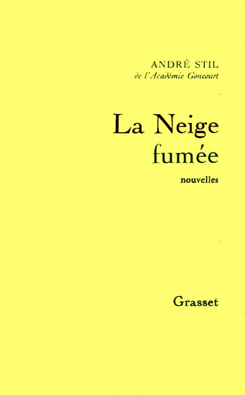 Cover image for book La neige fumée