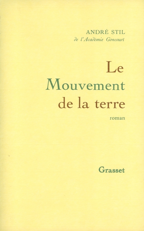 Cover image for book Le mouvement de la terre