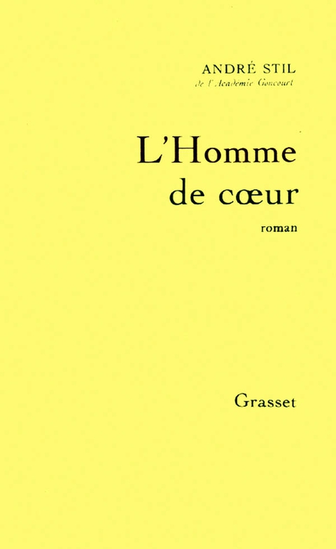 Cover image for book L'homme de coeur
