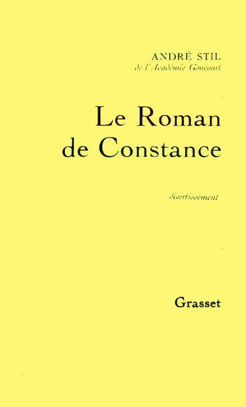 Cover image for book Le roman de Constance