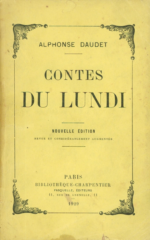 Cover image for book Les contes du lundi