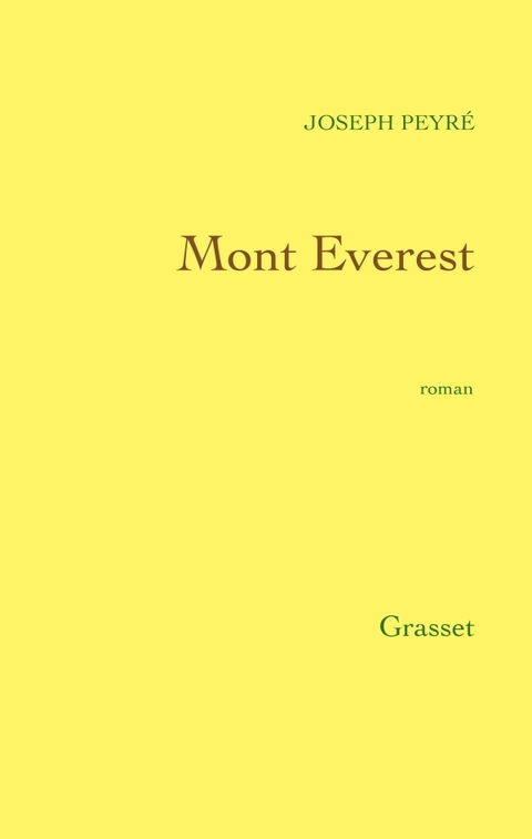 Cover image for book Mont Everest