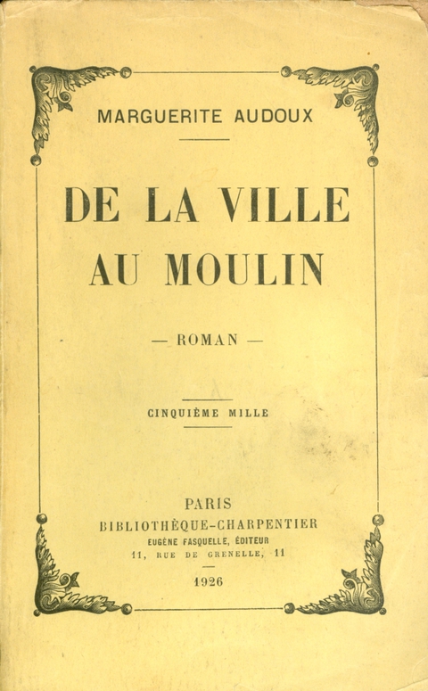 Cover image for book De la ville au moulin
