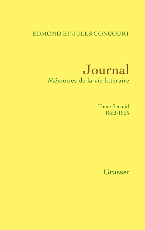 Cover image for book Journal, tome second