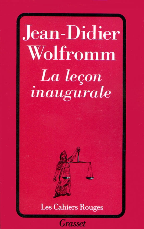Cover image for book La leçon inaugurale