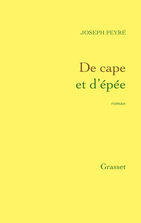 Cover image for book De cape et d'épée