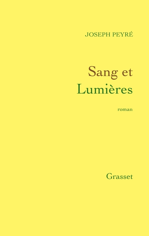 Cover image for book Sang et Lumières