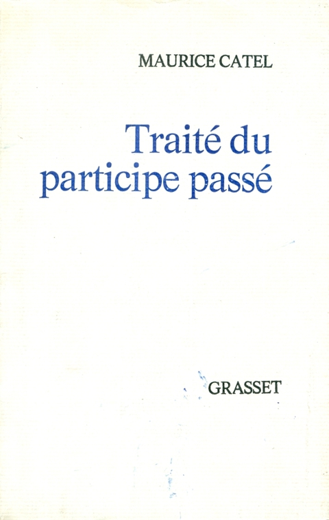 Cover image for book Traité du participe passé