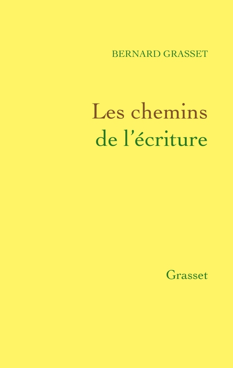 Cover image for book Les chemins de l'écriture