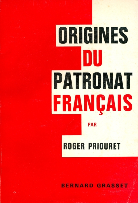 Cover image for book Origines du patronat français