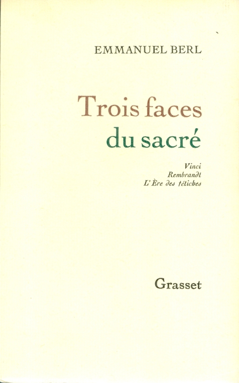 Cover image for book Trois faces du sacré