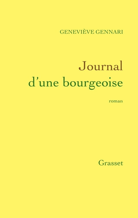 Cover image for book Journal d'une bourgeoise