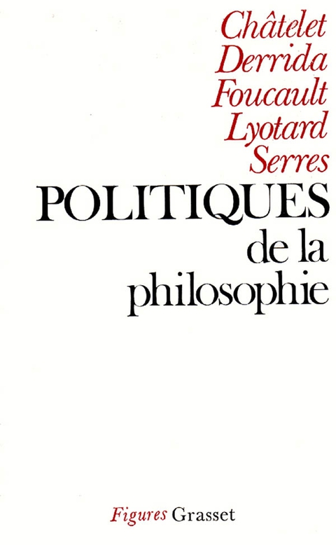 Cover image for book Politiques de la philosophie