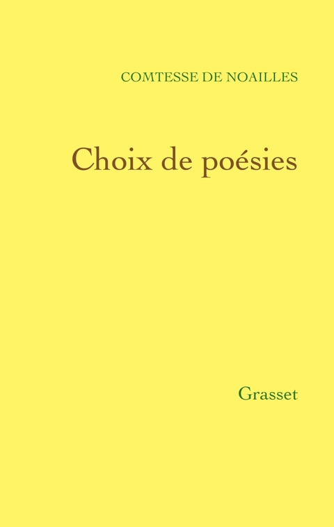 Cover image for book Choix de poésies