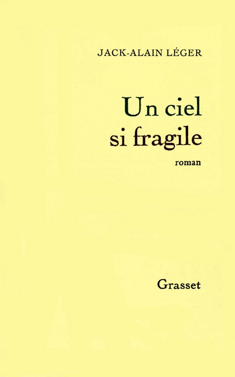 Cover image for book Un ciel si fragile
