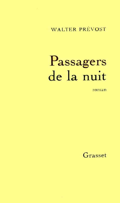 Cover image for book Les passagers de la nuit