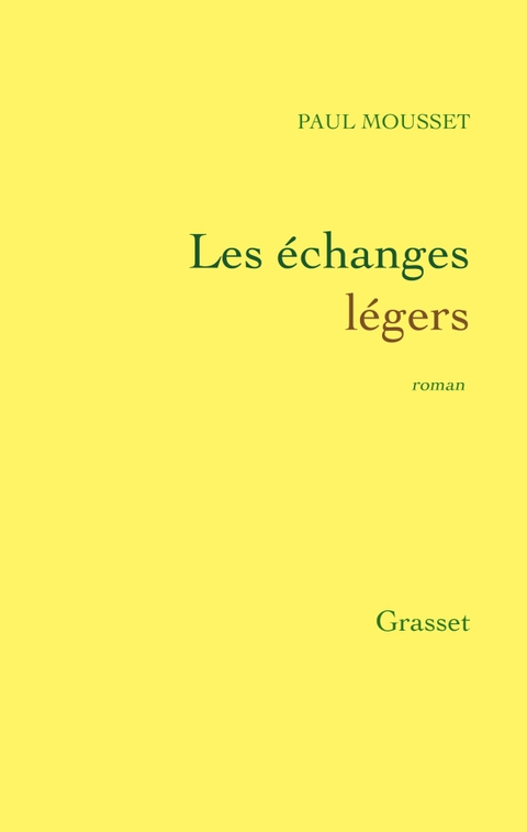 Cover image for book Les échanges légers