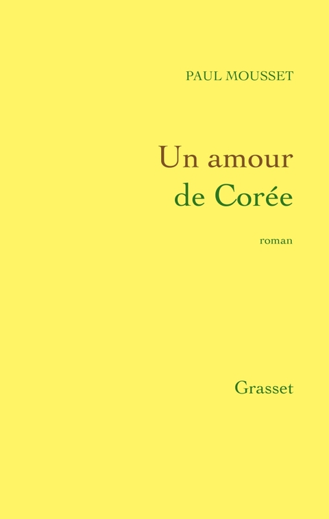 Cover image for book Un amour de Corée