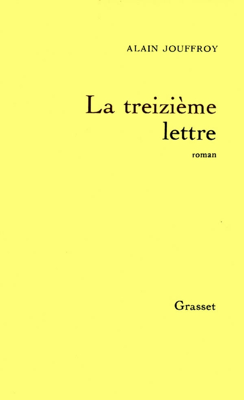 Cover image for book La treizième lettre