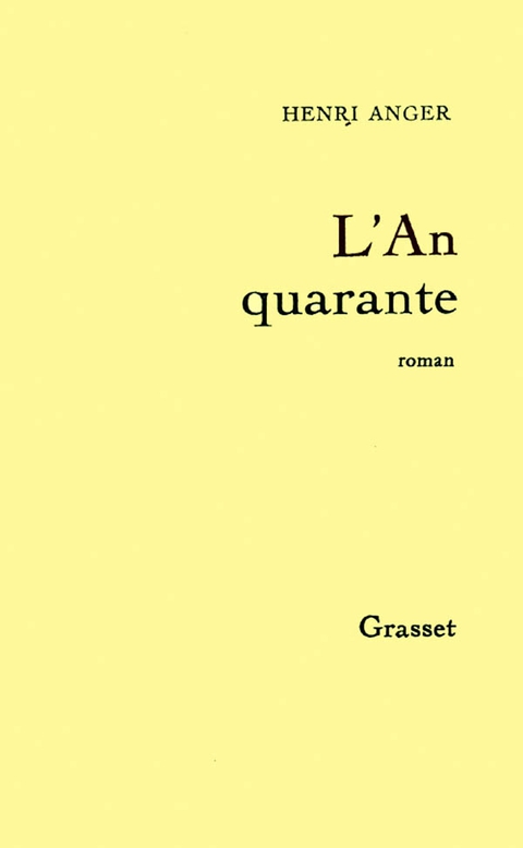 Cover image for book L'an quarante