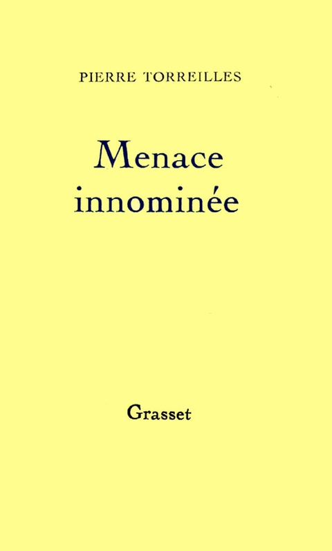 Cover image for book Menace innominée