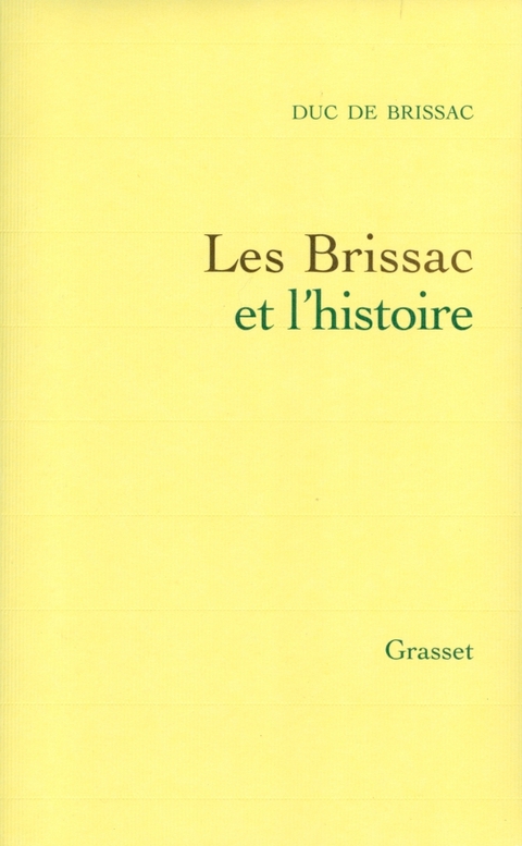 Cover image for book Les Brissac et l'histoire