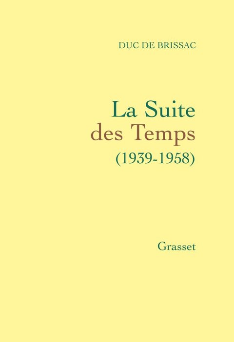 Cover image for book La suite des temps