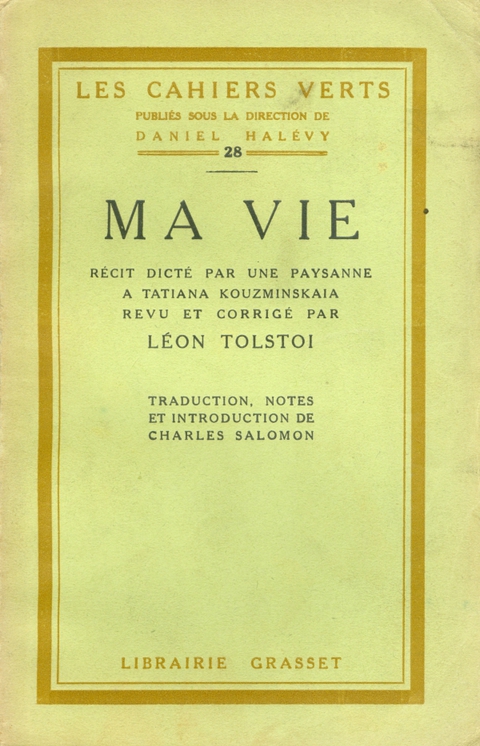 Cover image for book Ma vie