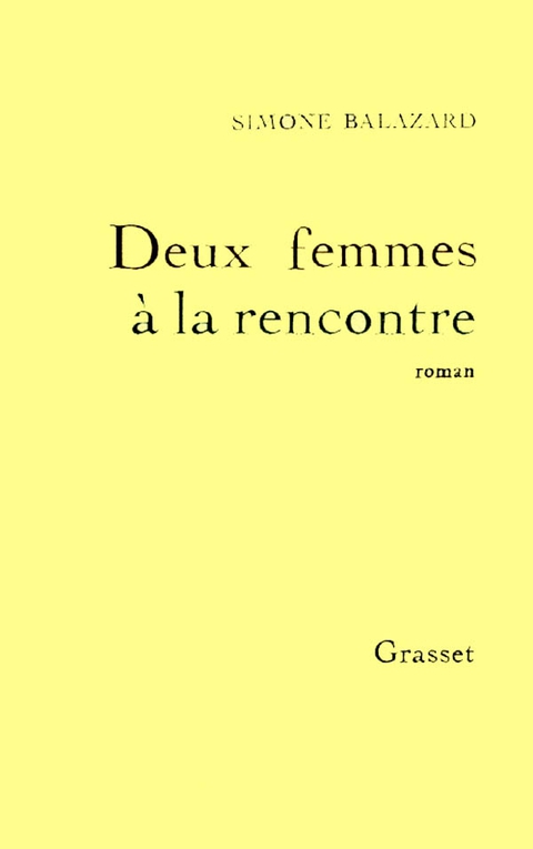 Cover image for book Deux femmes à la rencontre